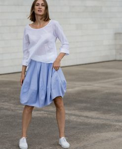 Skirt Tanja, sky blue - Valentina Design