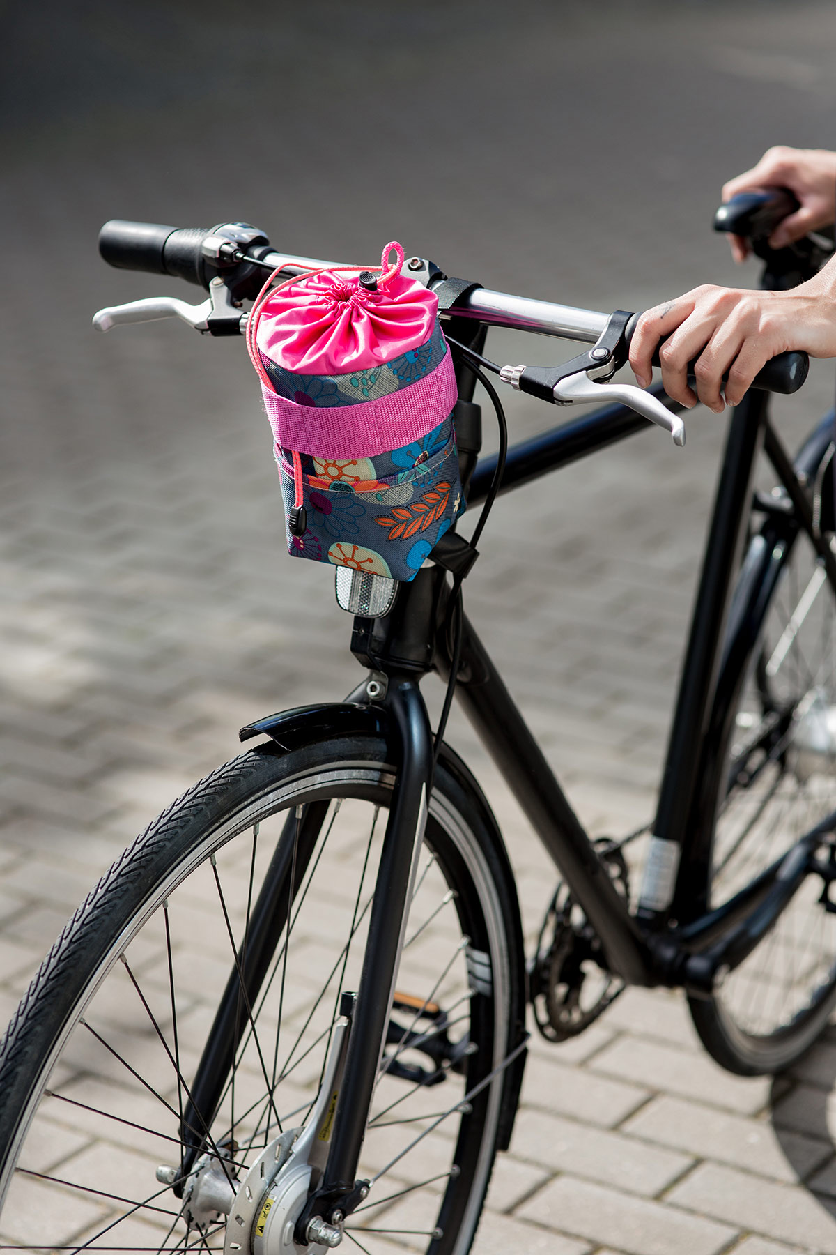 1pc Color Block Clear Panel Bike Bag | SHEIN