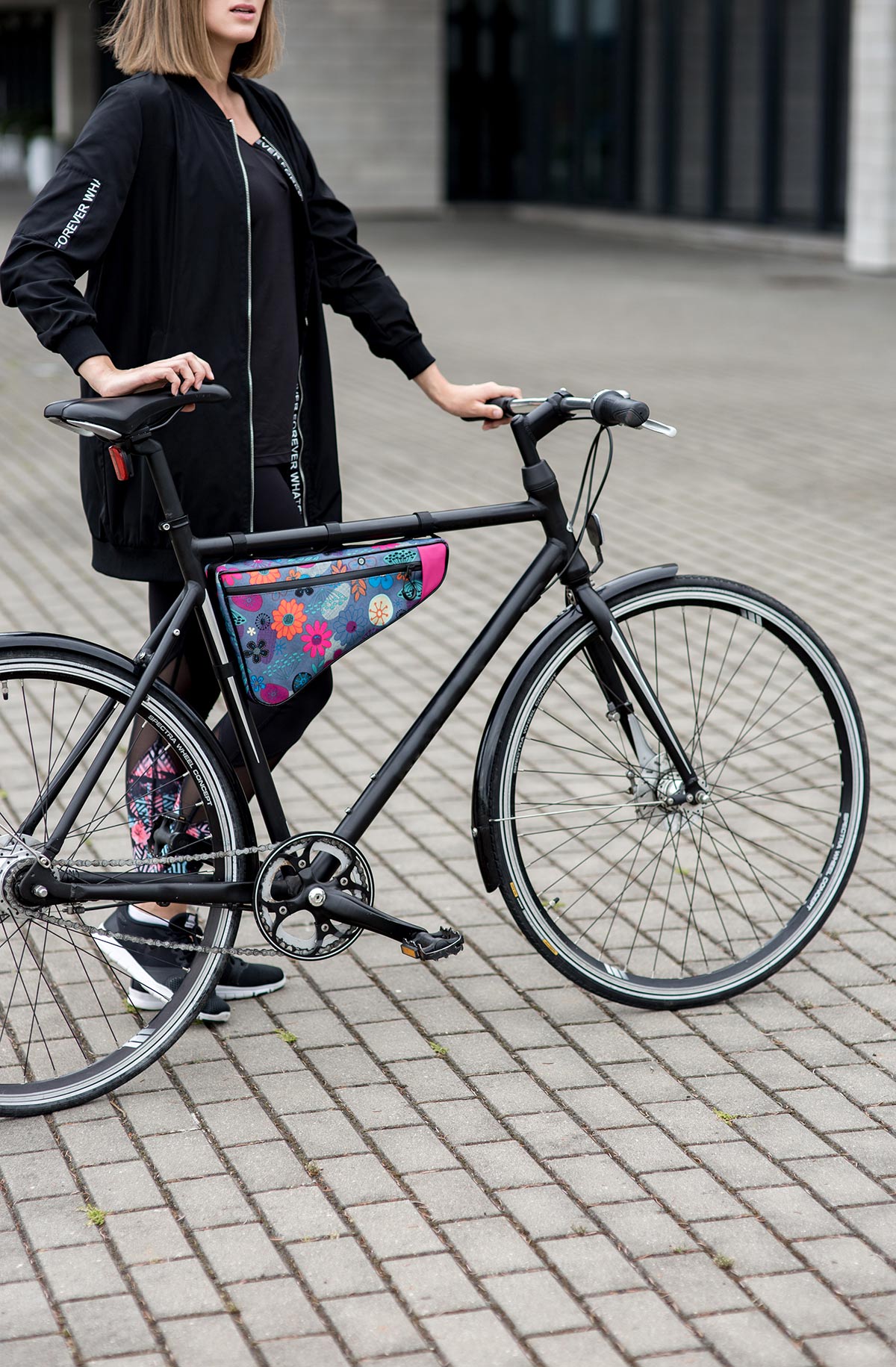 Frida Black Bike Saddle Bag | Cycology USA – Cycology Clothing US