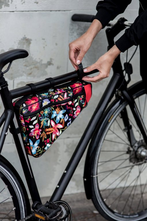 Large bicycle bag, black-colored - Valentina Design
