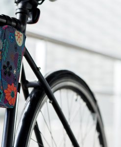 Fahrradtasche klein, rosa-bunt - Valentina Design