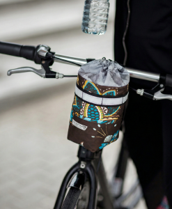 Fahrrad-Snack-Tasche (braun-bunt)