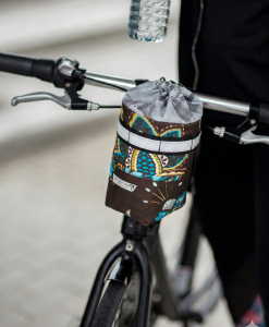 Fahrrad-Snack-Tasche (braun-bunt)